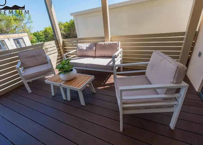 Charming Two-bedroom Mobile Homes - Mobile With Sea View And Terrace Drage